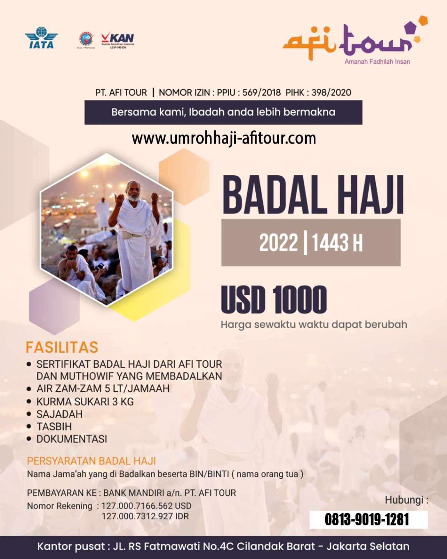 AFI TOUR - Umroh dan Haji Plus