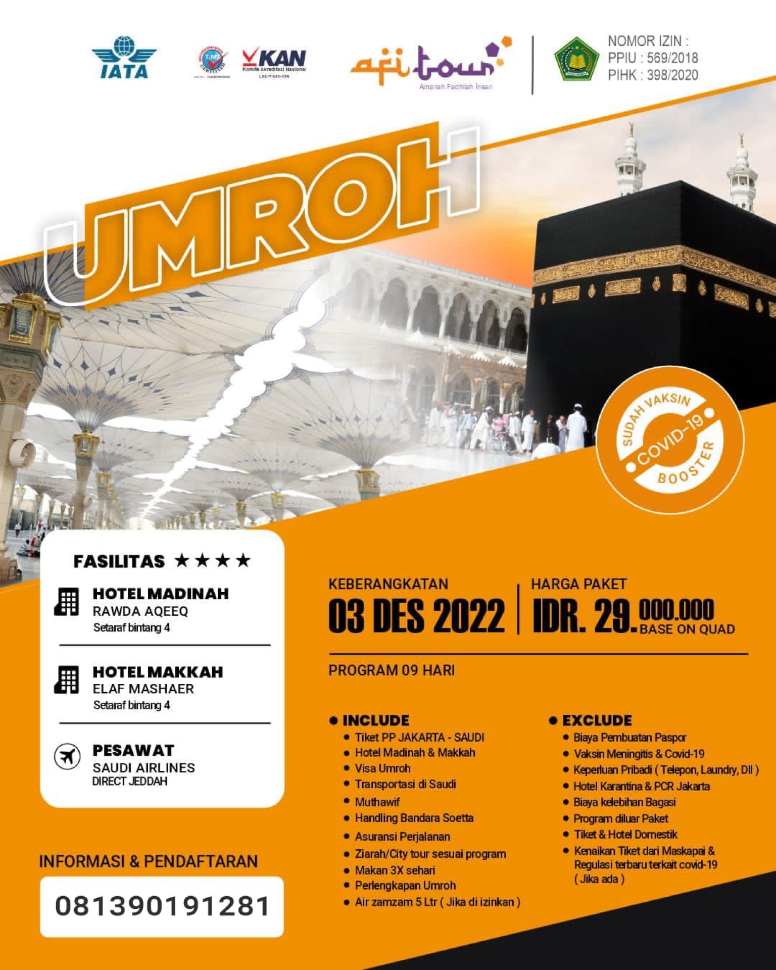 AFI TOUR - Umroh dan Haji Plus