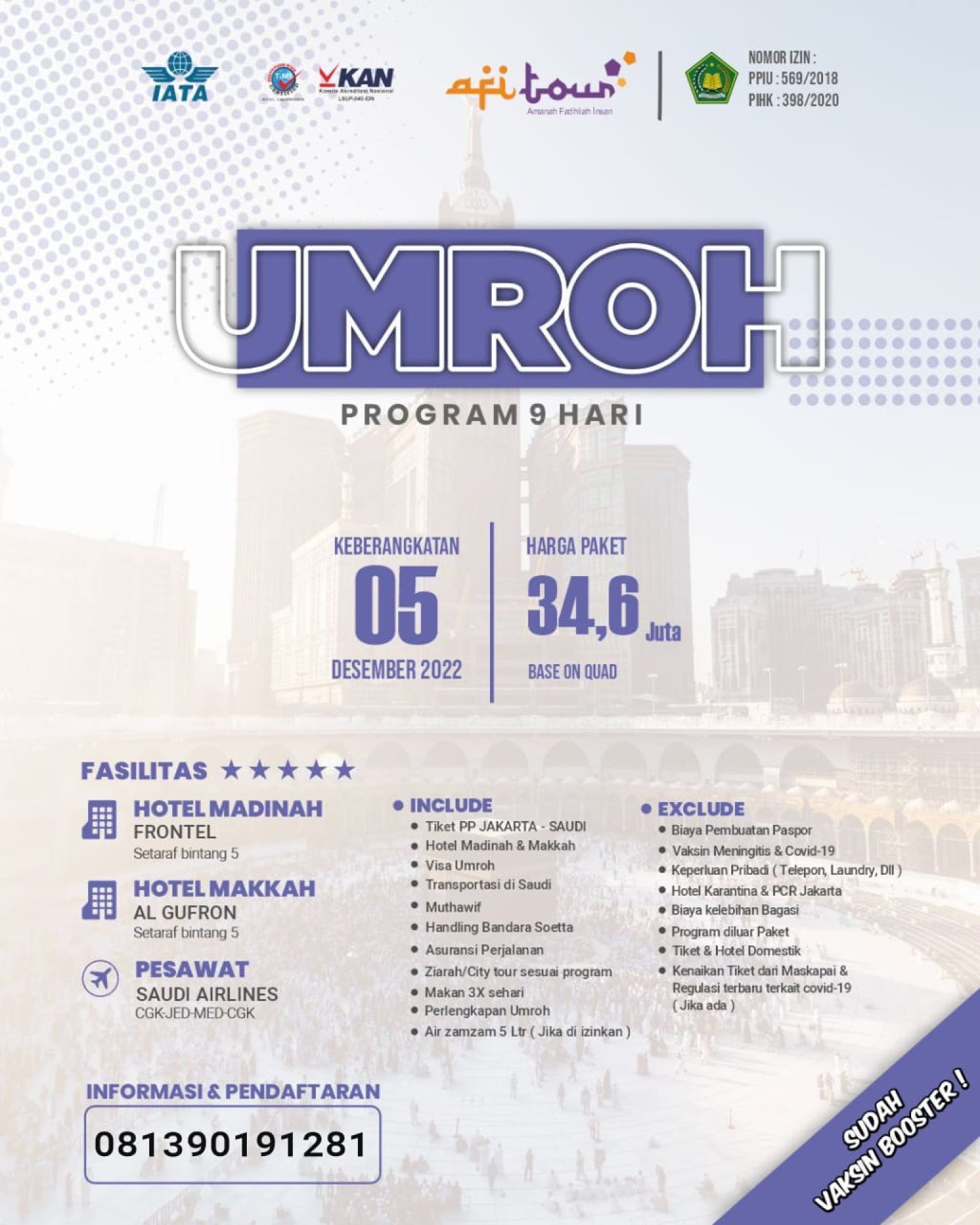 AFI TOUR - Umroh dan Haji Plus