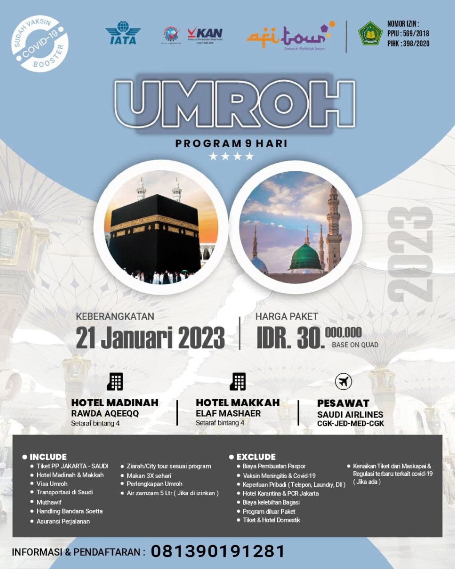 AFI TOUR - Umroh dan Haji Plus
