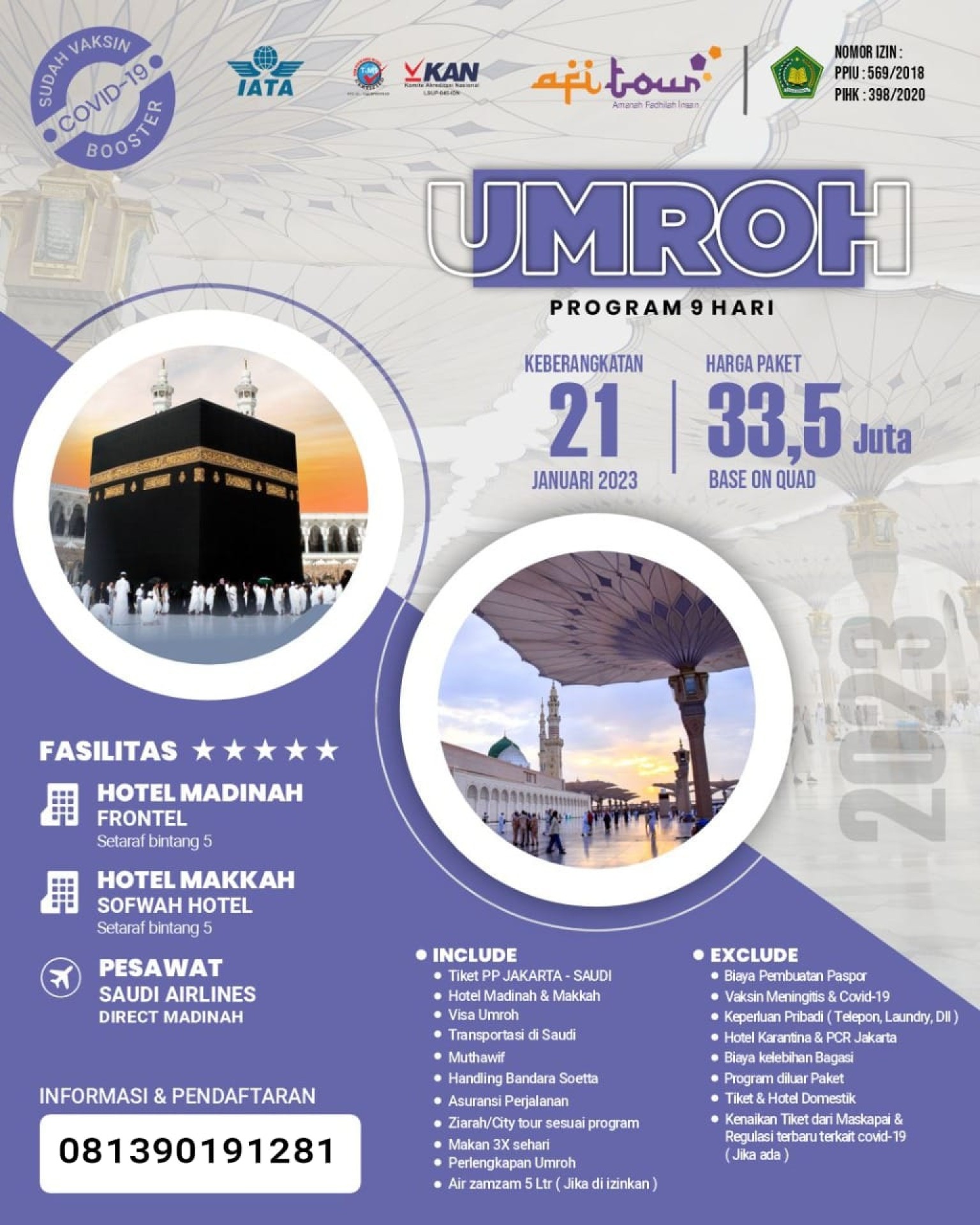 AFI TOUR - Umroh dan Haji Plus