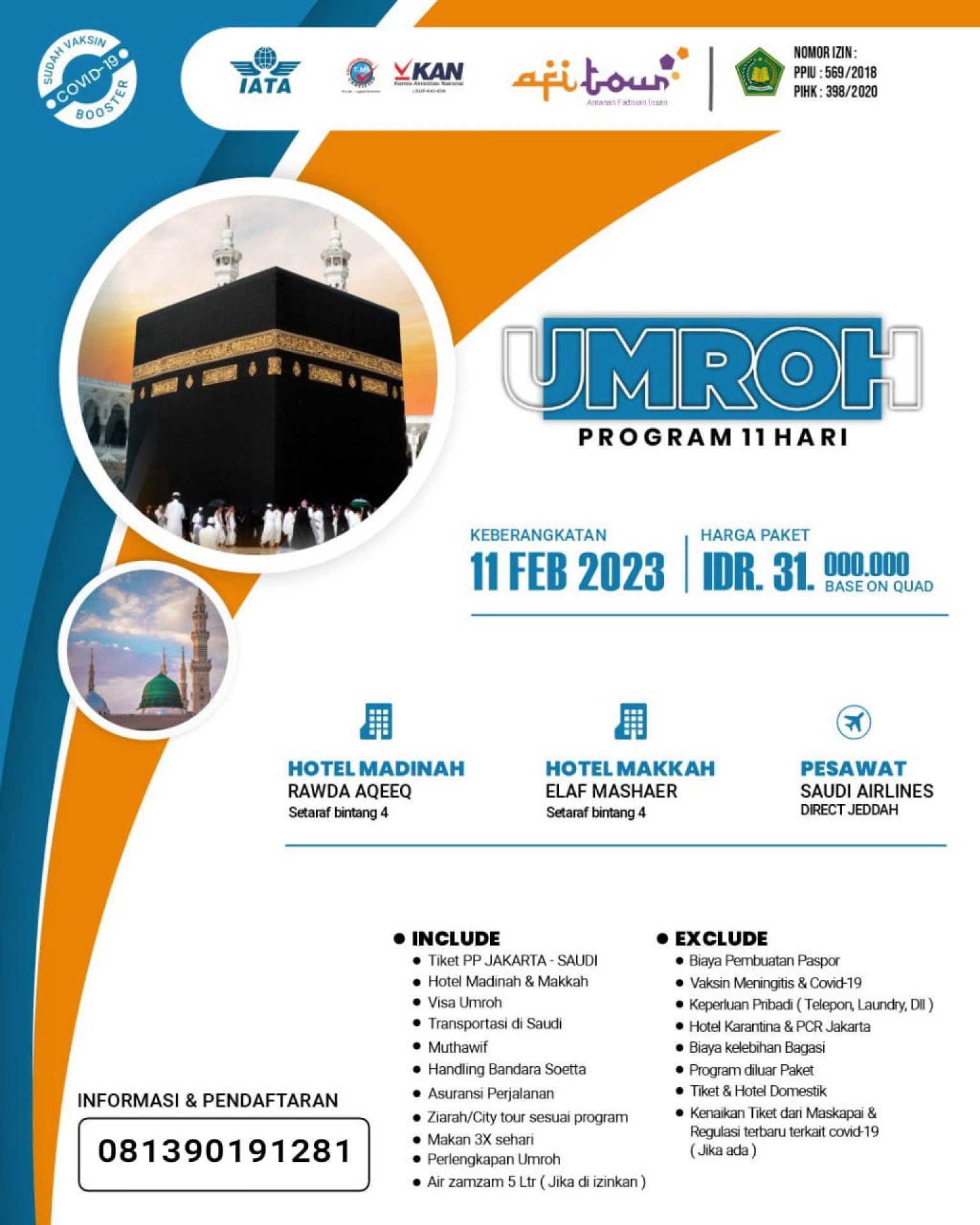 AFI TOUR - Umroh dan Haji Plus